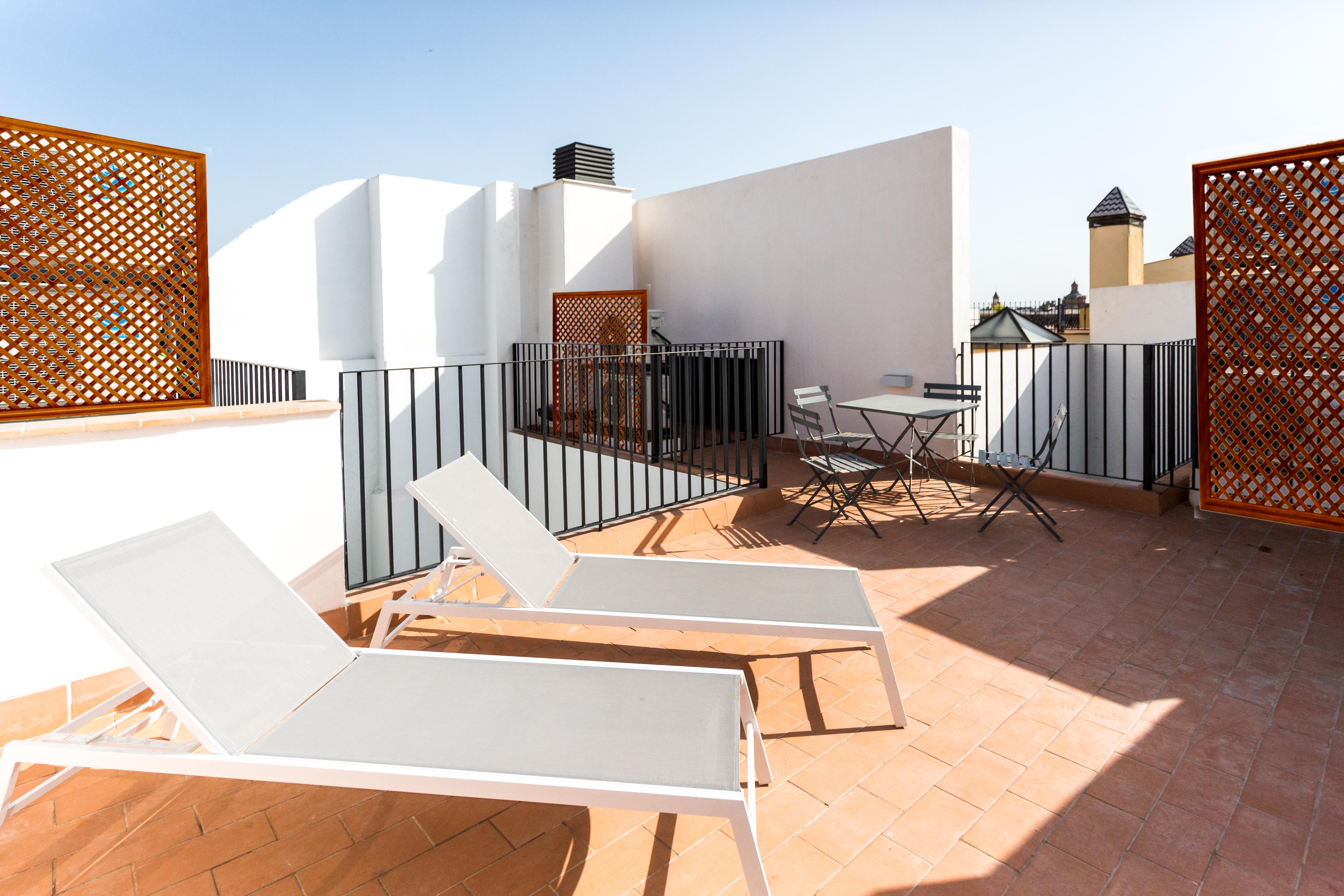 Apartamentos Lanza Sevilla Bagian luar foto